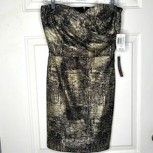 Teeze Me Juniors Black Metallic Dress Size 13 NWT